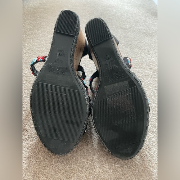 New Look black wedges size UK 4 - Picture 6 of 6